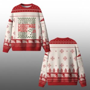 Life Happens Christmas Music Helps Ugly Sweater 2025 Christmas - Grishko.com