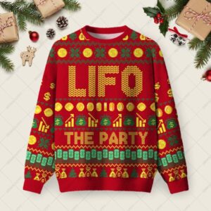 LIFO Ugly Christmas Fuzzy Fleece Sweatshirt