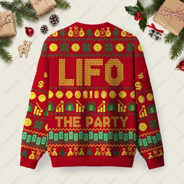 Alternative view of LIFO Ugly Christmas Fuzzy Fleece Sweatshirt
