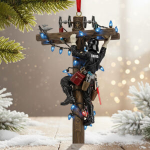 Alternative view of Lineman Ornament - Personalized Gift For Christmas Ornament 02TGTI011125