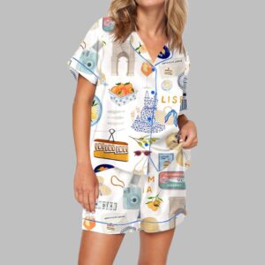 Lisbon Portugal Travel Pajama Set