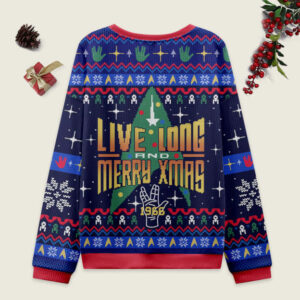Alternative view of Live Long Merry Xmas Ugly Christmas Sweater Sweatshirt