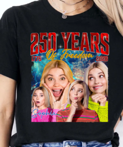 Alternative view of Live Preview Custom Your Pets Tees | 250 Years Of Freedom Bootleg Shirt | Custom Dog Cat Photo