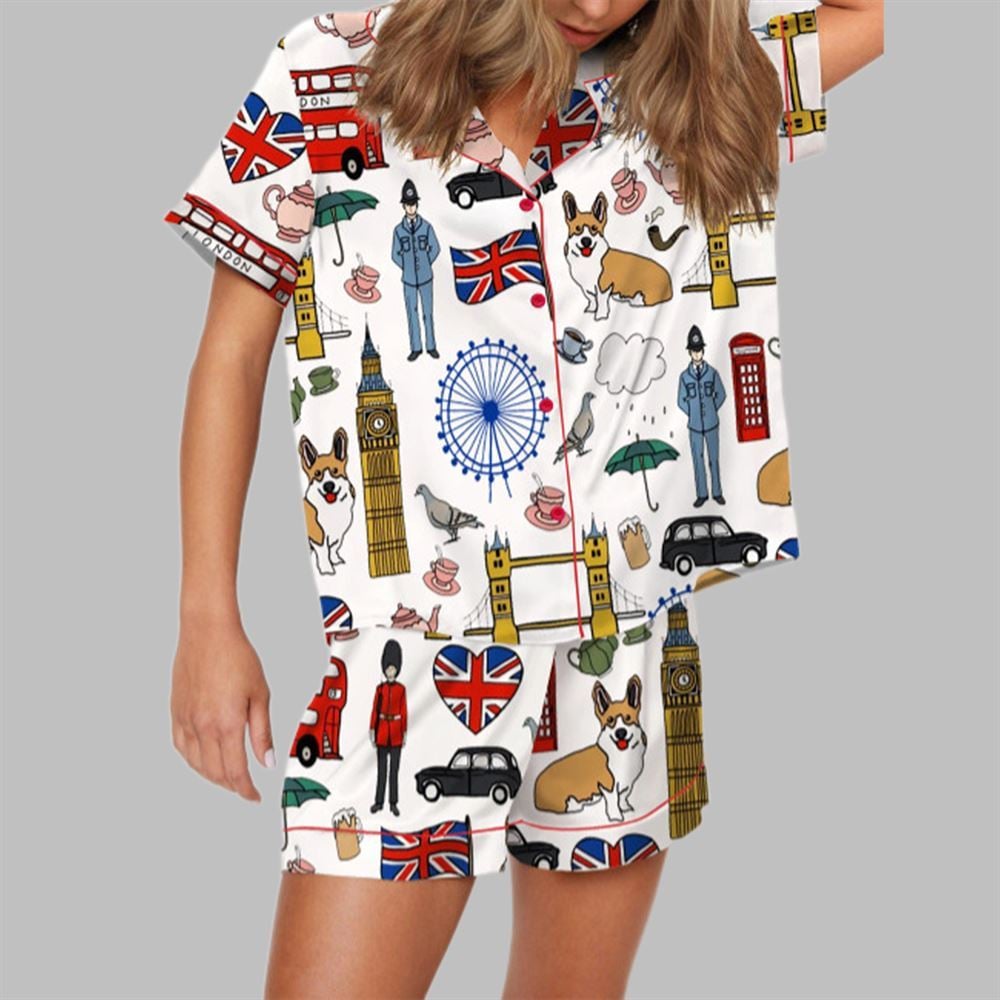 London Travel Pajama Set For Women - Image 2