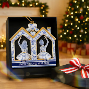 Alternative view of Long-distance Friendship Acrylic Ornament - Personalized Gifts For Bestie 01qhqn301025