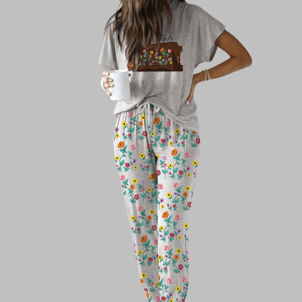 Alternative view of Long Live All The Magic We Made Eras Piano Casual Pajama Set For Women