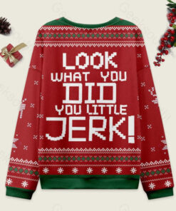 Alternative view of Look What You Did-Home Alone Ugly Christmas Fuzzy Fleece Sweatshirt