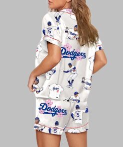 Alternative view of Los Dodgers GrandSlam Print Pajama Set