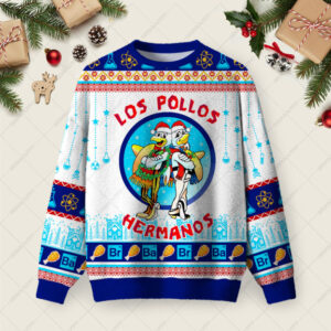 Los Pollos Hermanos Christmas Fuzzy Fleece Sweatshirt