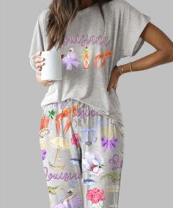Louisiana Preppy Casual Pajama Set