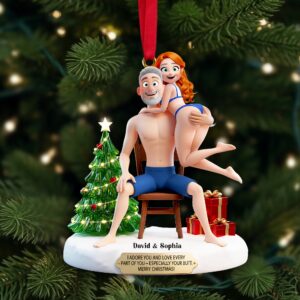 Alternative view of Love Every Part Of You Ornament - Personalized Gifts For Couple 04ohlu271025