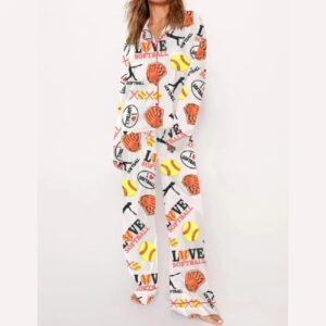 Alternative view of Love Softball Pajama Set