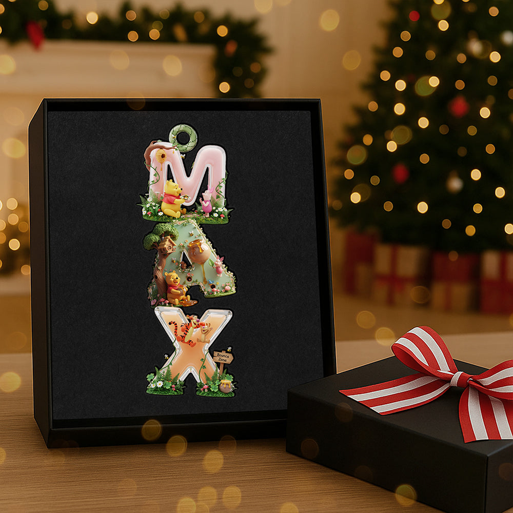 Lovely Alphabet Name Acrylic Ornament, Personalized Gifts For Christmas 02pata291025 - Image 3