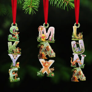 Alternative view of Lovely Alphabet Name Acrylic Ornament, Personalized Gifts For Christmas 02pata291025