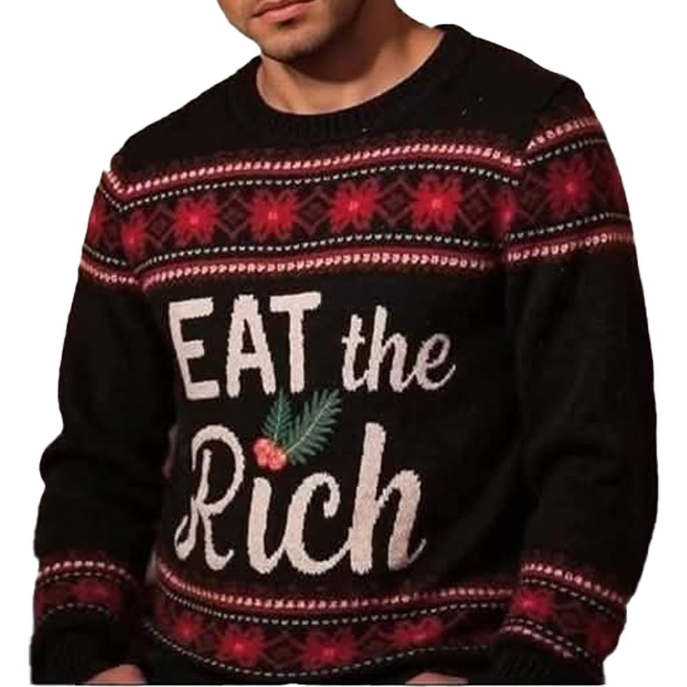 Luigi Mangione It The Rich Ugly Sweater - Grishko.com