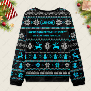 Alternative view of Lumon Ugly Christmas Fuzzy Fleece Sweatshirt