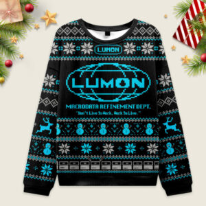 Lumon Ugly Christmas Fuzzy Fleece Sweatshirt