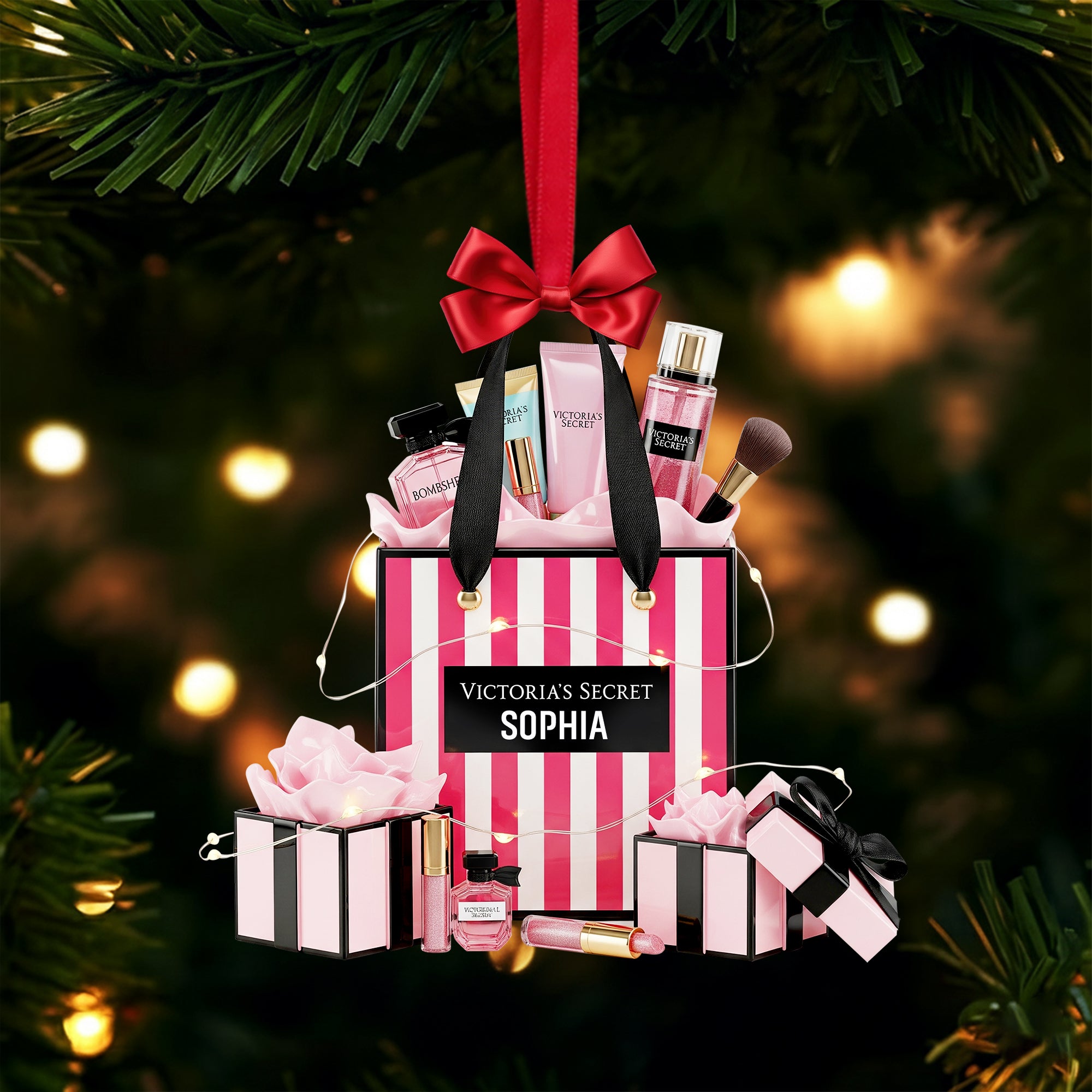 Luxury Beauty Kit Ornament - Personalized Christmas Gifts For Makeup Lovers 06NALU131025