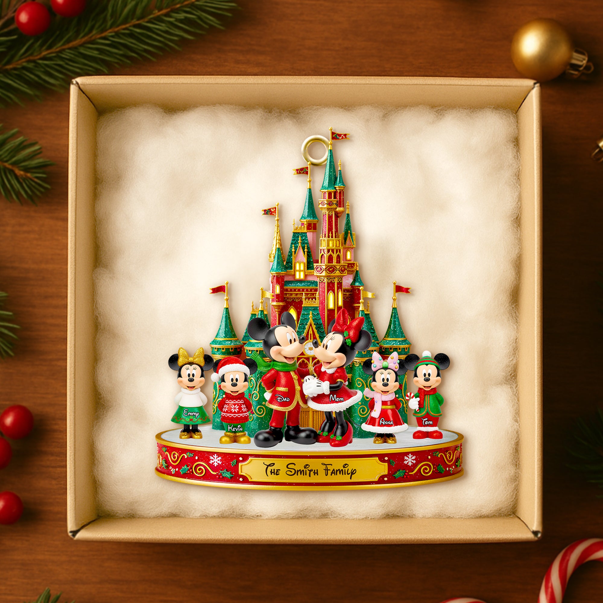 Magical Family Christmas Castle Ornament - Personalized Gifts For Family 04PGDT061025 - Image 3