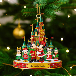 Alternative view of Magical Family Christmas Castle Ornament - Personalized Gifts For Family 04PGDT061025
