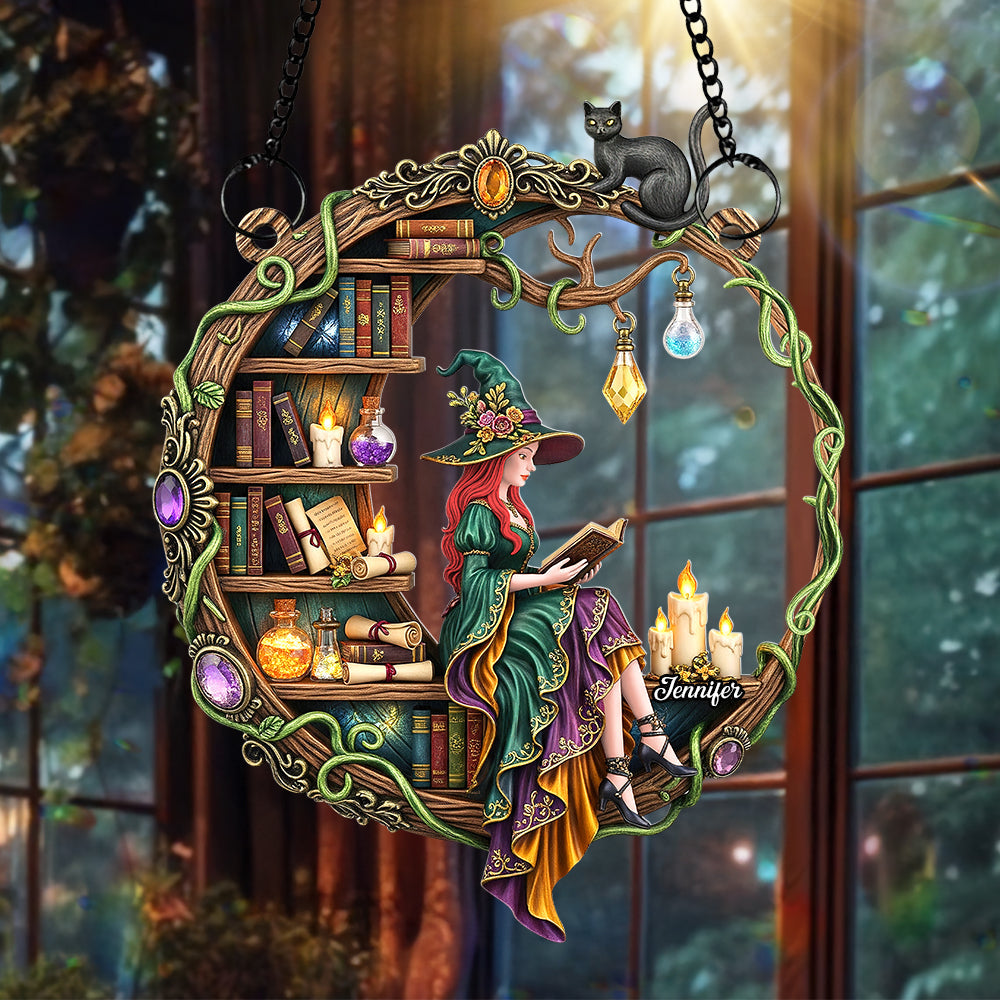 Magical Witch Suncatcher Ornament – Personalized Gifts for Book Lovers 03naqn140725