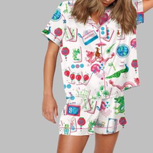 Alternative view of Mahjong Party Pajama Set