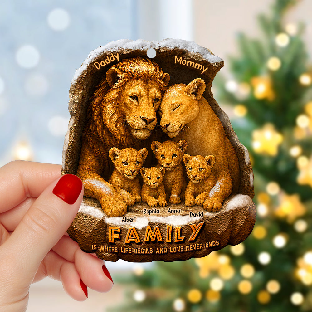 Majestic Family Christmas Ornament, Personalized Gifts For Family 02qhqn270825 - Image 3