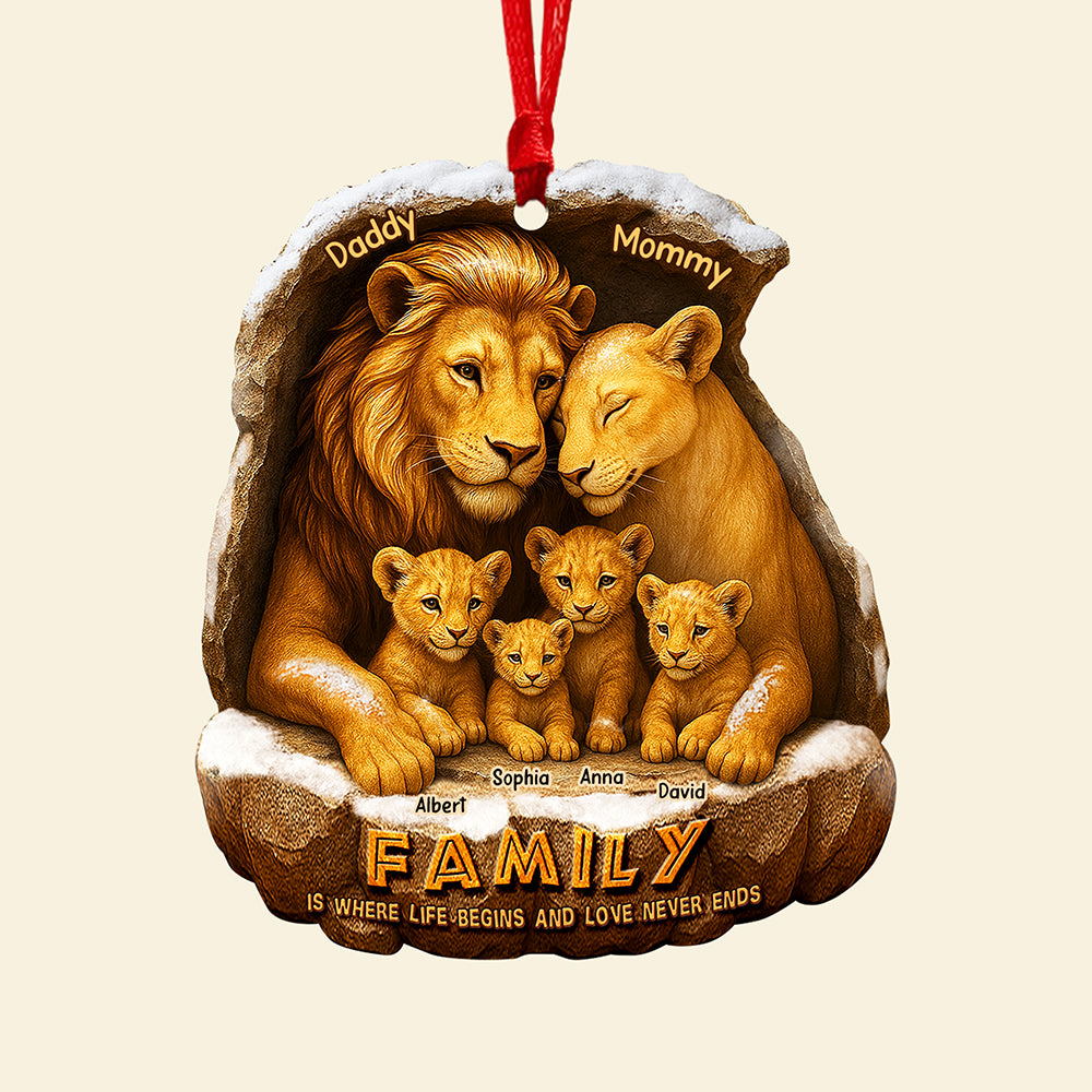 Majestic Family Christmas Ornament, Personalized Gifts For Family 02qhqn270825 - Image 4
