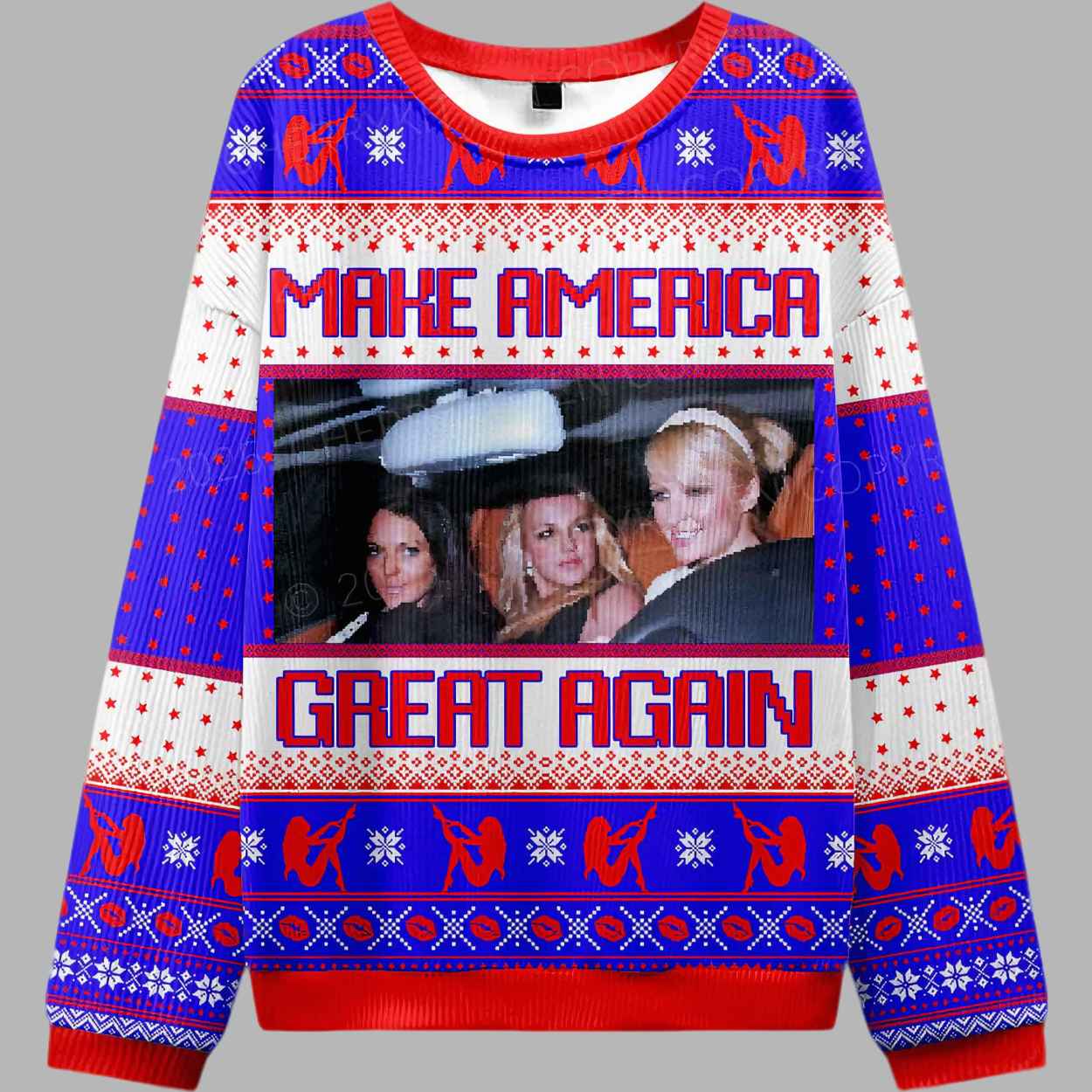 Make America Great Again Ugly Christmas Sweater - gullprint.com