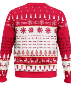 Alternative view of Maker's Mark Titties Funny Ugly Christmas Sweater