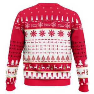 Alternative view of Maker's Mark Titties Funny Ugly Christmas Sweater