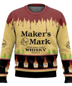 Maker's Mark Whisky Ugly Christmas Sweater