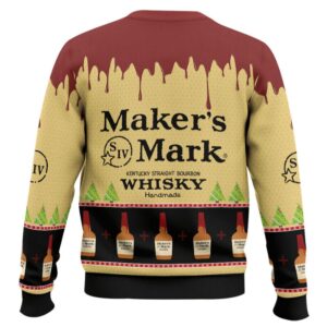 Alternative view of Maker's Mark Whisky Ugly Christmas Sweater