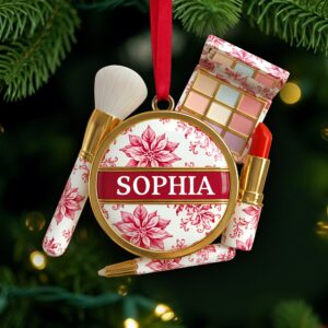 Alternative view of Makeup Kit Christmas Ornament - Personalized Gifts For Makeup Lovers 05PGLU131025
