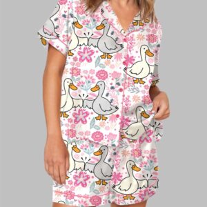 Mama Goose Retro Preppy Pajama Set