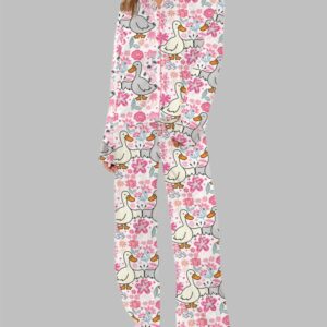 Alternative view of Mama Goose Retro Preppy Pajama Set
