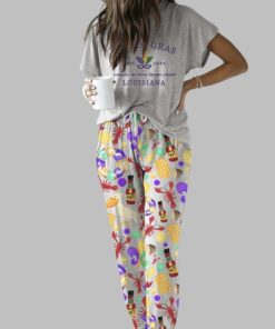 Alternative view of Mardi Gras LOUISIANA Casual Pajama Set For Women