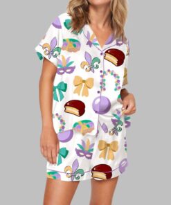 Mardi Gras Louisiana Pajama Set For Women