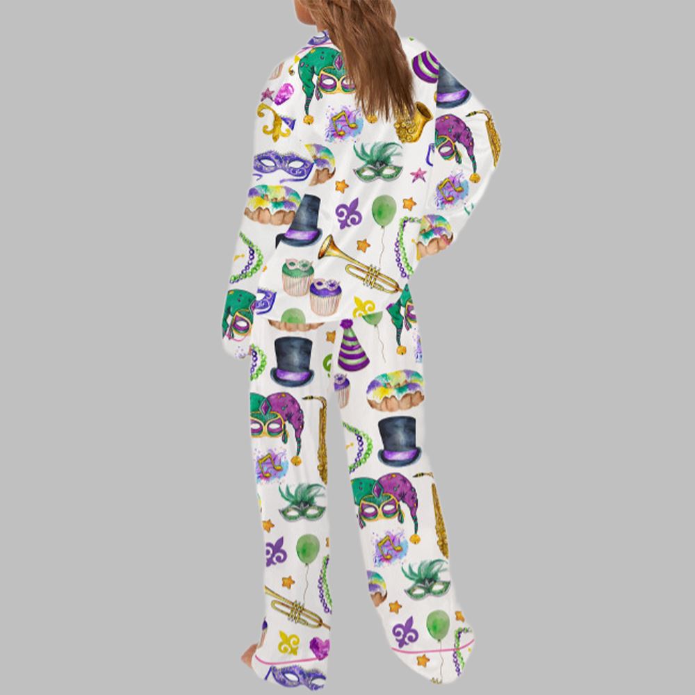 Mardi Gras Pajama Set For Women - Image 3
