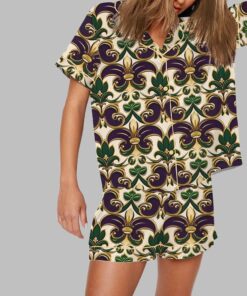 Alternative view of Mardi Gras Print Pajama Set