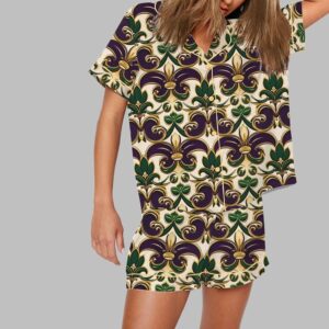 Alternative view of Mardi Gras Print Pajama Set