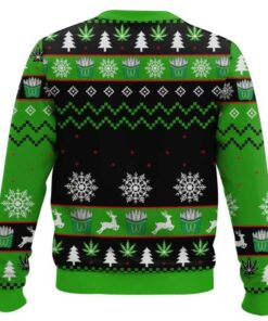 Alternative view of Marijuana I'm Smokin' It Christmas Ugly Sweater