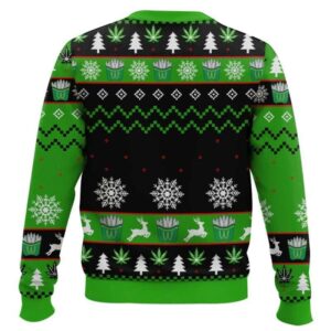 Alternative view of Marijuana I'm Smokin' It Christmas Ugly Sweater