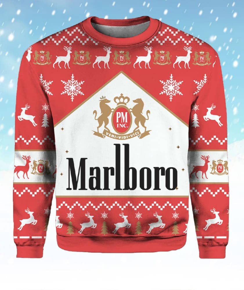 Alternative view of Marlboro Cigarette Ugly Christmas Sweater