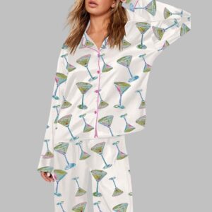 Martini Glasses Cocktail Pajama Set