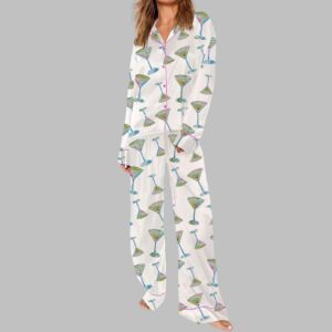 Alternative view of Martini Glasses Cocktail Pajama Set