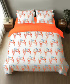 Martini Lobster Fisherman Aesthetic Lobster Cocktail Summer Martini Four-Piece Bedding Set