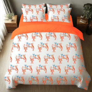Martini Lobster Fisherman Aesthetic Lobster Cocktail Summer Martini Four-Piece Bedding Set