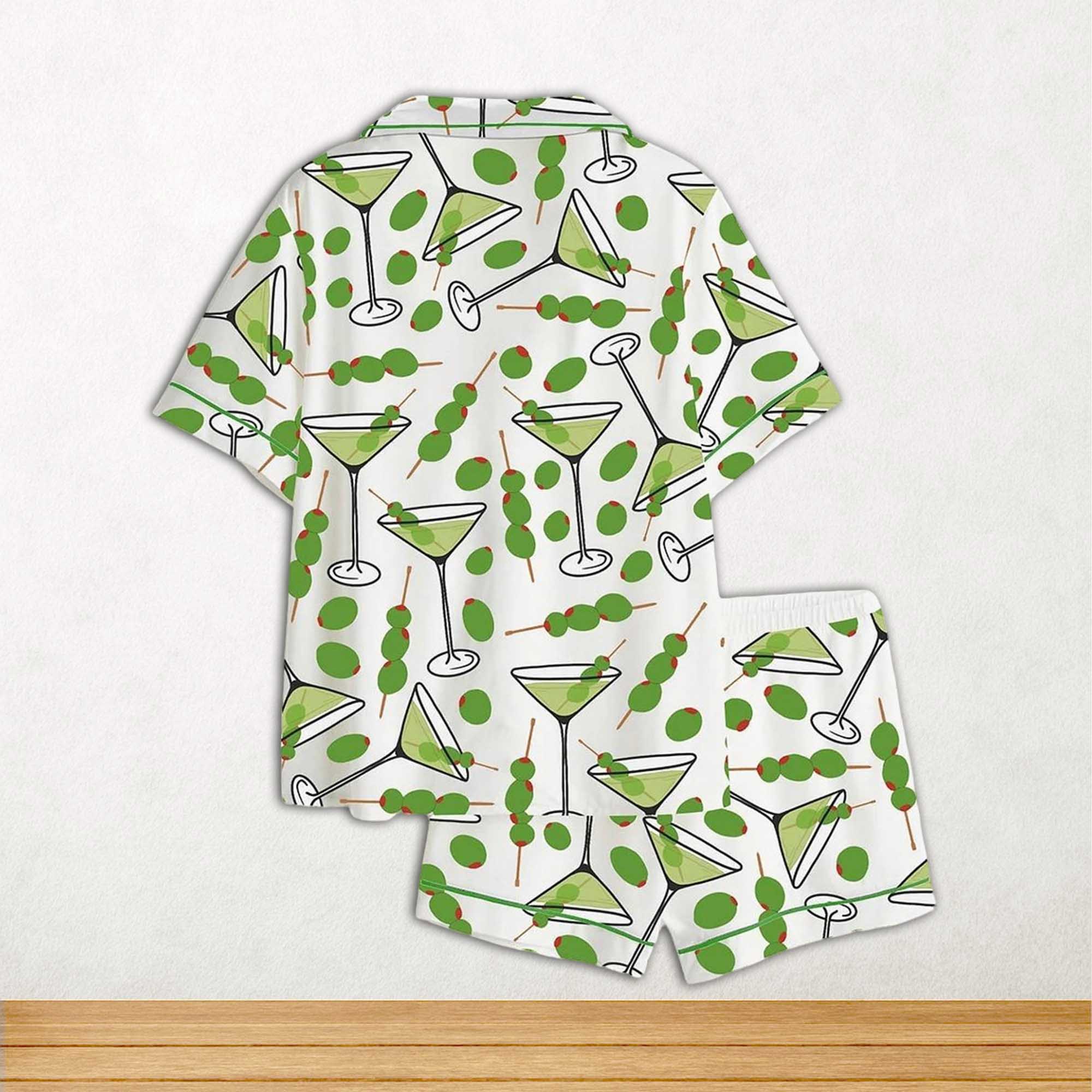 Alternative view of Martini Short Sleeve Satin Pajama Set For Women