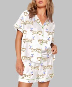 Alternative view of Martini Weenie Dachshund Lover Pajama Set